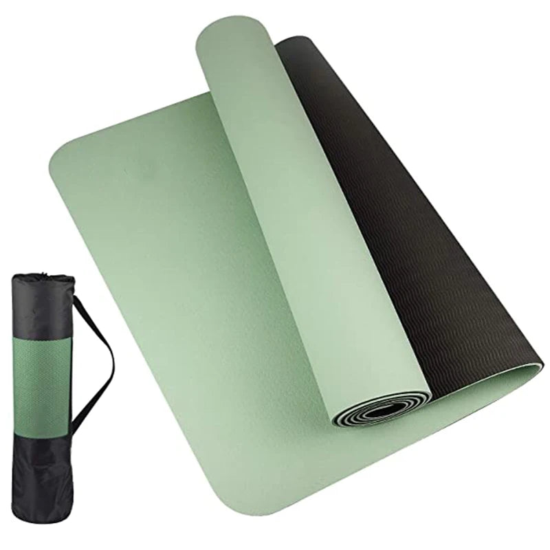 Tappetino yoga TPE spesso bicolore e antiscivolo, movimento di alta qualità per fitness fitness a casa del insapore Pad180 * 57 cm