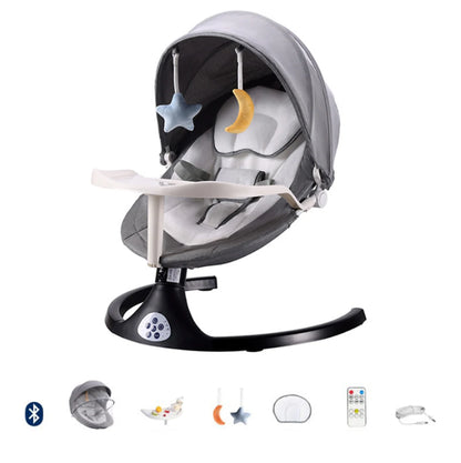Sedia a dondolo elettrica per bambini Neonati Culla per dormire Letto Sedia comfort per bambini Sedia reclinabile per lettino per bambini 0-3 anni