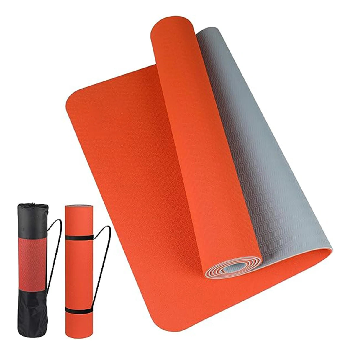 Tappetino yoga TPE spesso bicolore e antiscivolo, movimento di alta qualità per fitness fitness a casa del insapore Pad180 * 57 cm