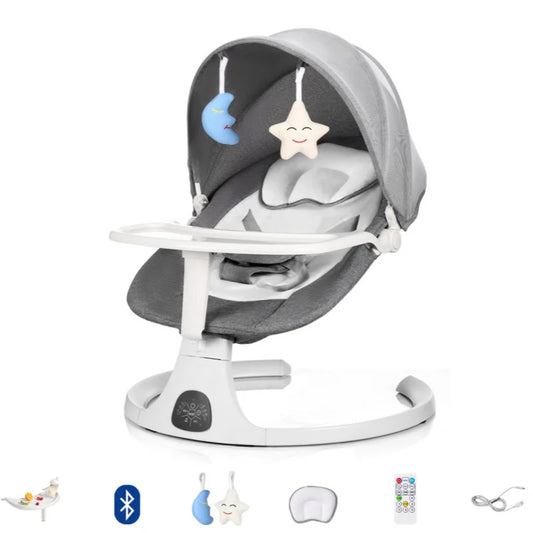 Sedia a dondolo elettrica per bambini Neonati Culla per dormire Letto Sedia comfort per bambini Sedia reclinabile per lettino per bambini 0-3 anni
