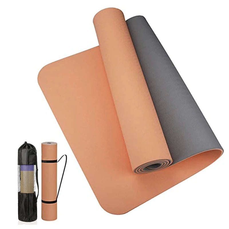 Tappetino yoga TPE spesso bicolore e antiscivolo, movimento di alta qualità per fitness fitness a casa del insapore Pad180 * 57 cm