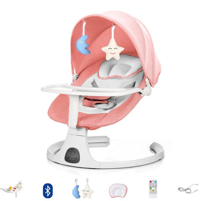 Sedia a dondolo elettrica per bambini Neonati Culla per dormire Letto Sedia comfort per bambini Sedia reclinabile per lettino per bambini 0-3 anni
