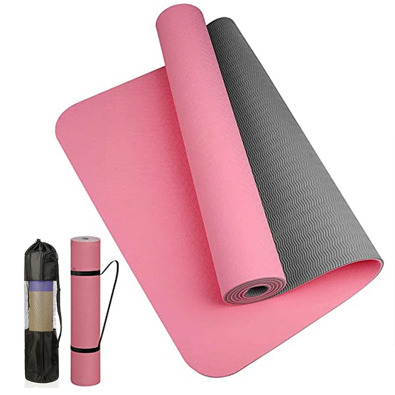 Tappetino yoga TPE spesso bicolore e antiscivolo, movimento di alta qualità per fitness fitness a casa del insapore Pad180 * 57 cm