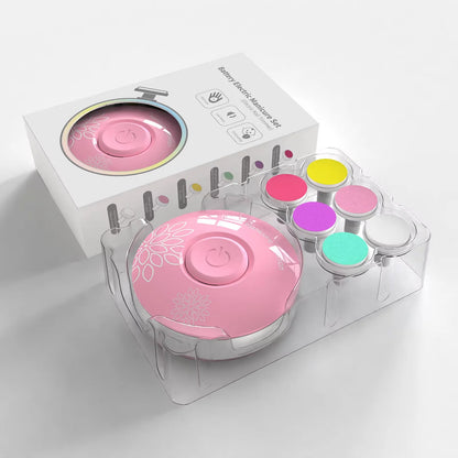 Tagliaunghie elettrico per bambini Strumento per lucidare le unghie per bambini Kit per la cura del bambino Set per manicure Tagliaunghie per unghie facile da tagliare per neonati