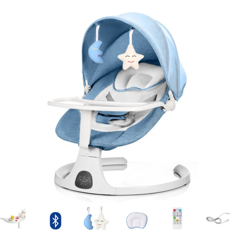 Sedia a dondolo elettrica per bambini Neonati Culla per dormire Letto Sedia comfort per bambini Sedia reclinabile per lettino per bambini 0-3 anni