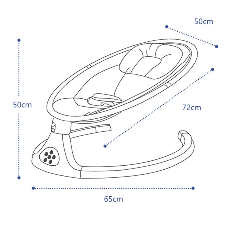 Sedia a dondolo elettrica per bambini Neonati Culla per dormire Letto Sedia comfort per bambini Sedia reclinabile per lettino per bambini 0-3 anni