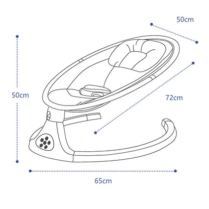 Sedia a dondolo elettrica per bambini Neonati Culla per dormire Letto Sedia comfort per bambini Sedia reclinabile per lettino per bambini 0-3 anni