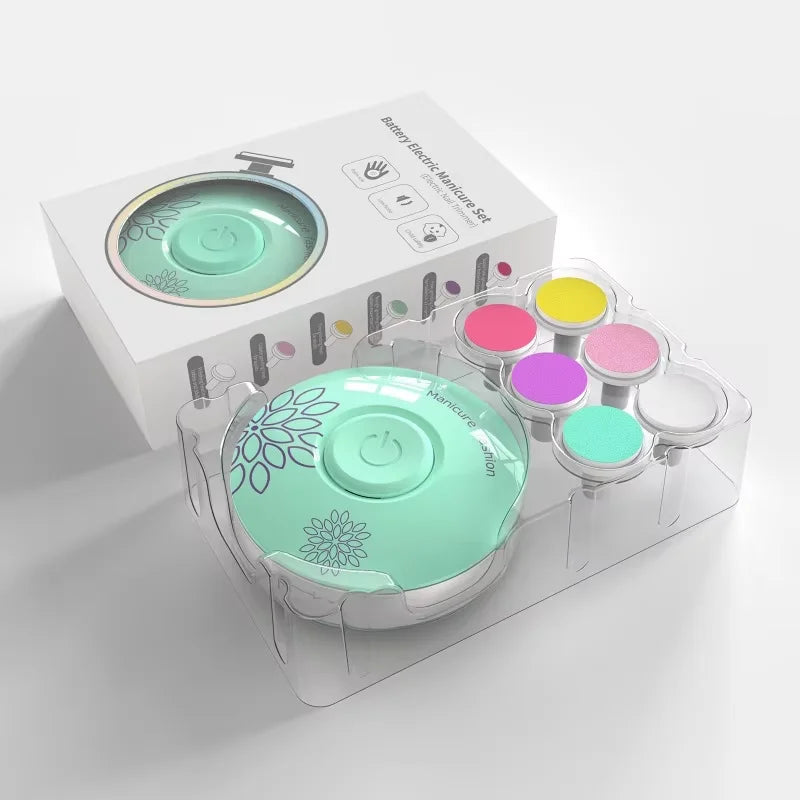 Tagliaunghie elettrico per bambini Strumento per lucidare le unghie per bambini Kit per la cura del bambino Set per manicure Tagliaunghie per unghie facile da tagliare per neonati