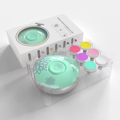 Tagliaunghie elettrico per bambini Strumento per lucidare le unghie per bambini Kit per la cura del bambino Set per manicure Tagliaunghie per unghie facile da tagliare per neonati