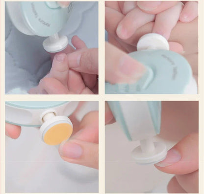 Tagliaunghie elettrico per bambini Strumento per lucidare le unghie per bambini Kit per la cura del bambino Set per manicure Tagliaunghie per unghie facile da tagliare per neonati