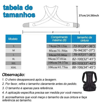 Cintura rinforzata Colonna lombare Correttore posturale Gilet Cintura di supporto per la schiena regolabile Spalla Tutore per colonna vertebrale Barella per collo Trainer