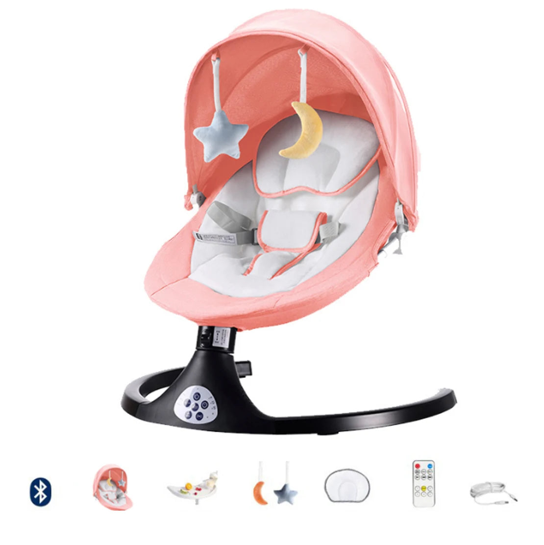 Sedia a dondolo elettrica per bambini Neonati Culla per dormire Letto Sedia comfort per bambini Sedia reclinabile per lettino per bambini 0-3 anni