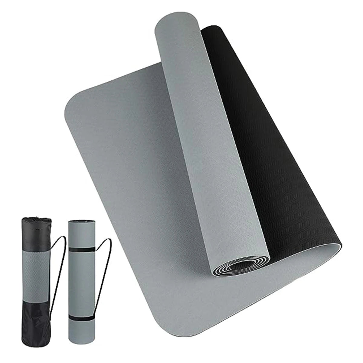 Tappetino yoga TPE spesso bicolore e antiscivolo, movimento di alta qualità per fitness fitness a casa del insapore Pad180 * 57 cm