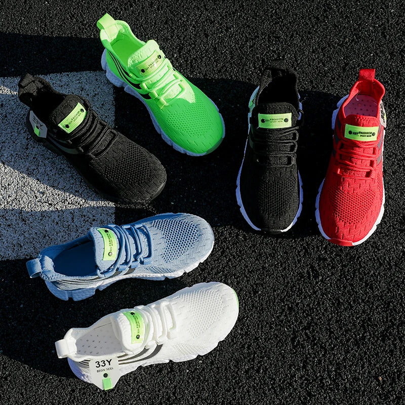 Scarpe sportive casual da uomo Sneakers leggere e traspiranti Scarpe da tennis estive da esterno da corsa Scarpe da passeggio Scarpe vulcanizzate da uomo
