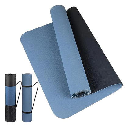 Tappetino yoga TPE spesso bicolore e antiscivolo, movimento di alta qualità per fitness fitness a casa del insapore Pad180 * 57 cm